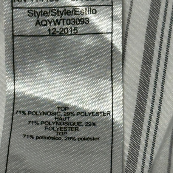 Quicksilver White & Grey Striped Button Down Men’s Shirt, XL - Picture 8 of 9